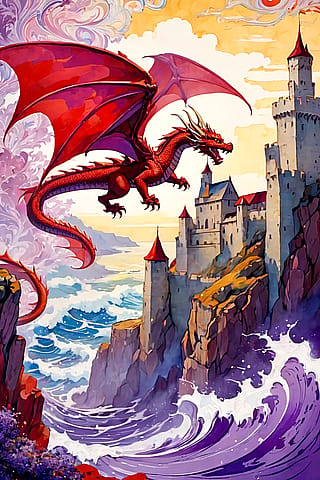 Which dragon is more suitable for this art style?'