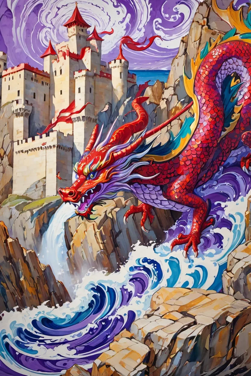 Which dragon is more suitable for this art style? picture 2 of 2