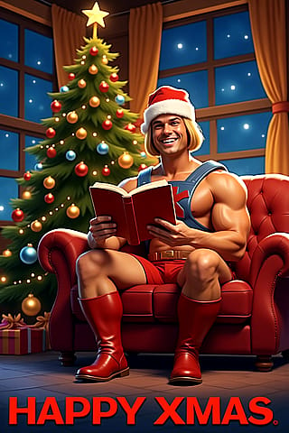 He-Man wishes you a Happy XMAS'