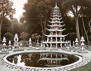 white pagoda'