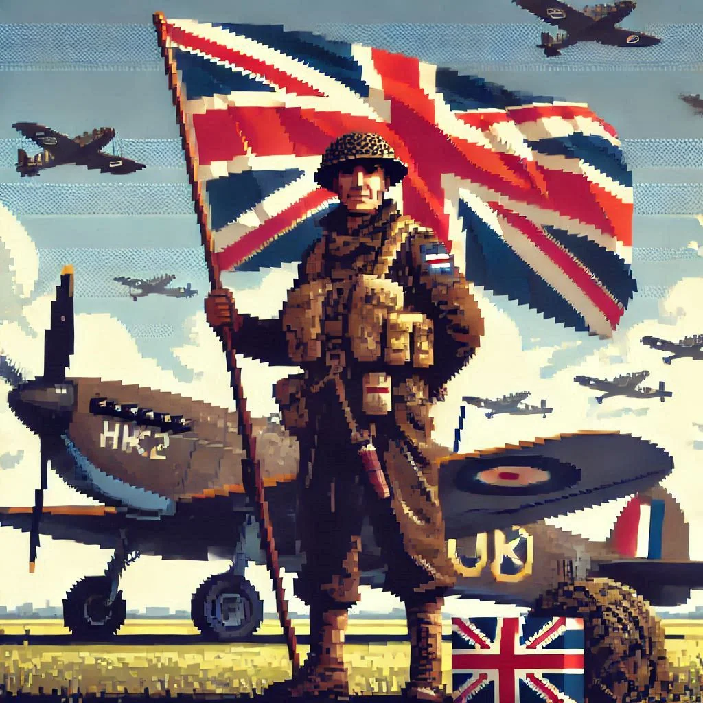 WW2 soldiers in pixel art. picture 17 of 19