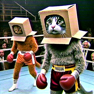 Cardboard boxing'