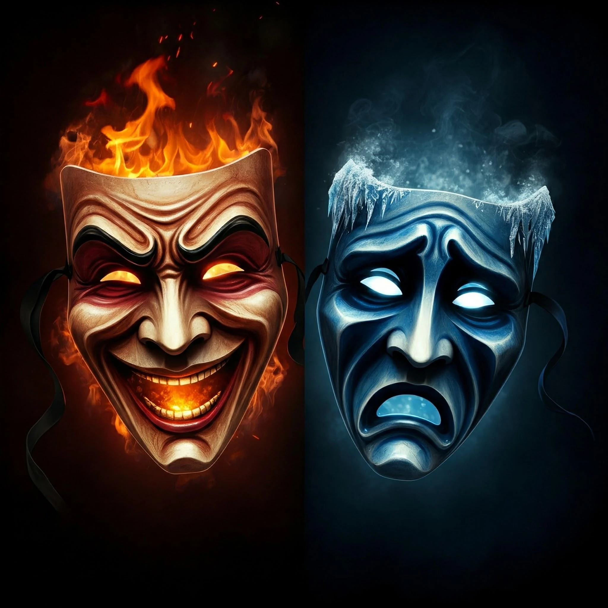 The Theatre Masks of Fire & Ice picture 4 of 8