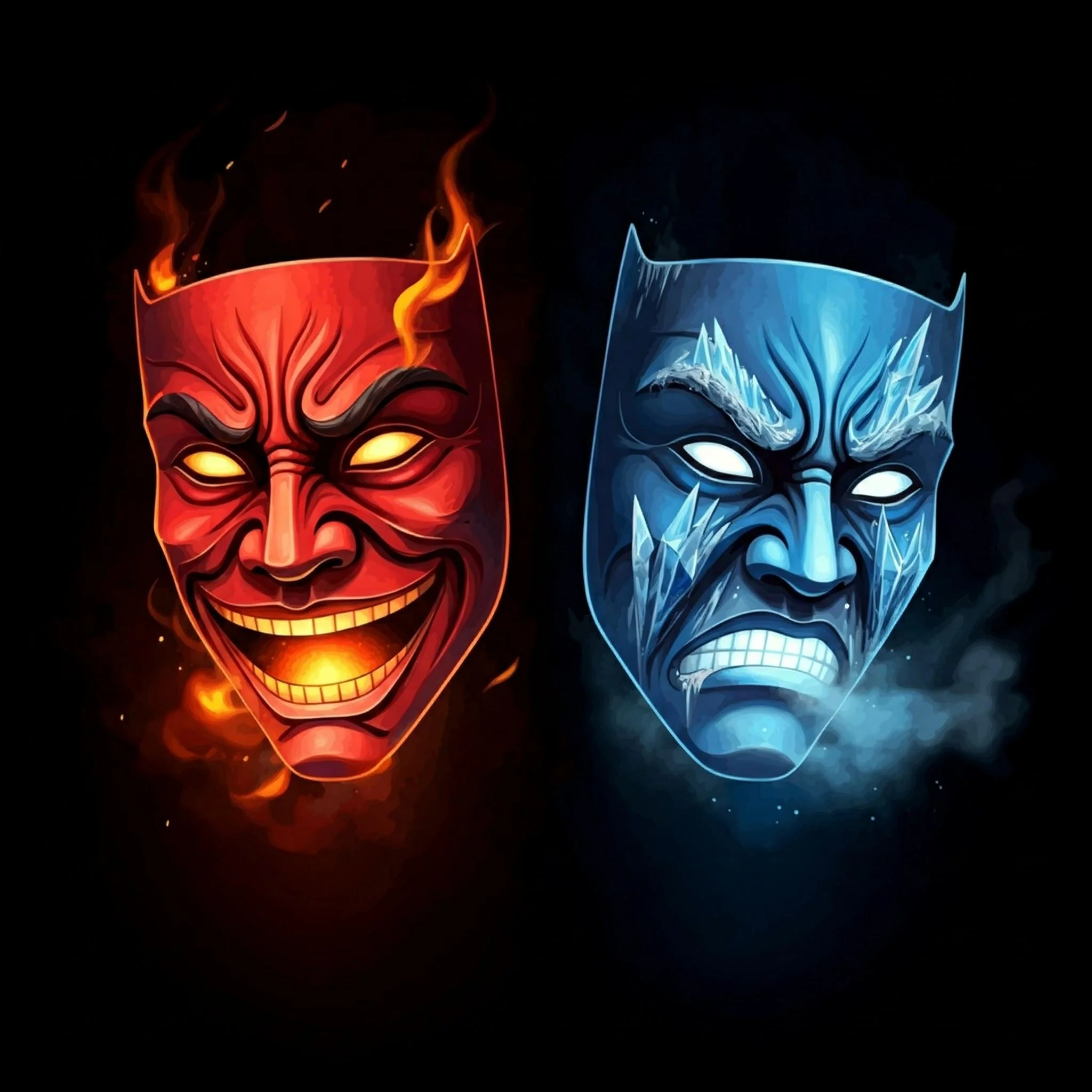 The Theatre Masks of Fire & Ice picture 6 of 8