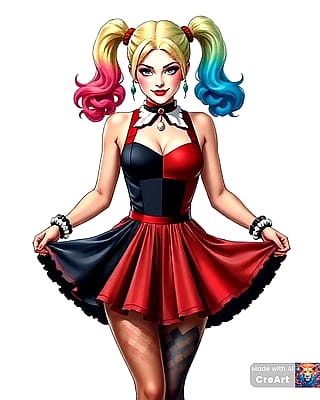 Harley Quinn channeling her inner princess (CreArt)'