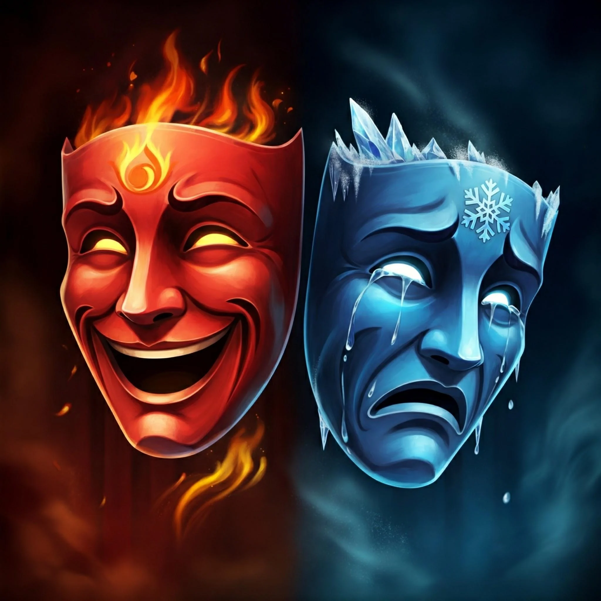 The Theatre Masks of Fire & Ice 2 picture 1 of 20