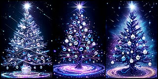 I made an AI Christmas Tree Prompt Maker. It is free! Please check it out in the comment section. These Christmas Tree were generated using the prompts from it.'