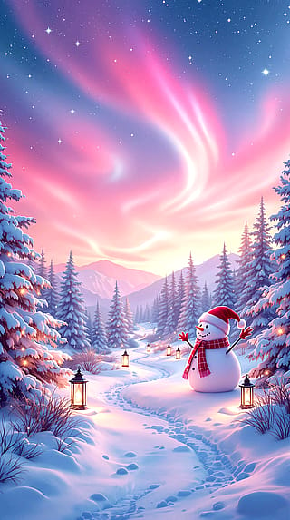 Pink Christmas Wallpaper'