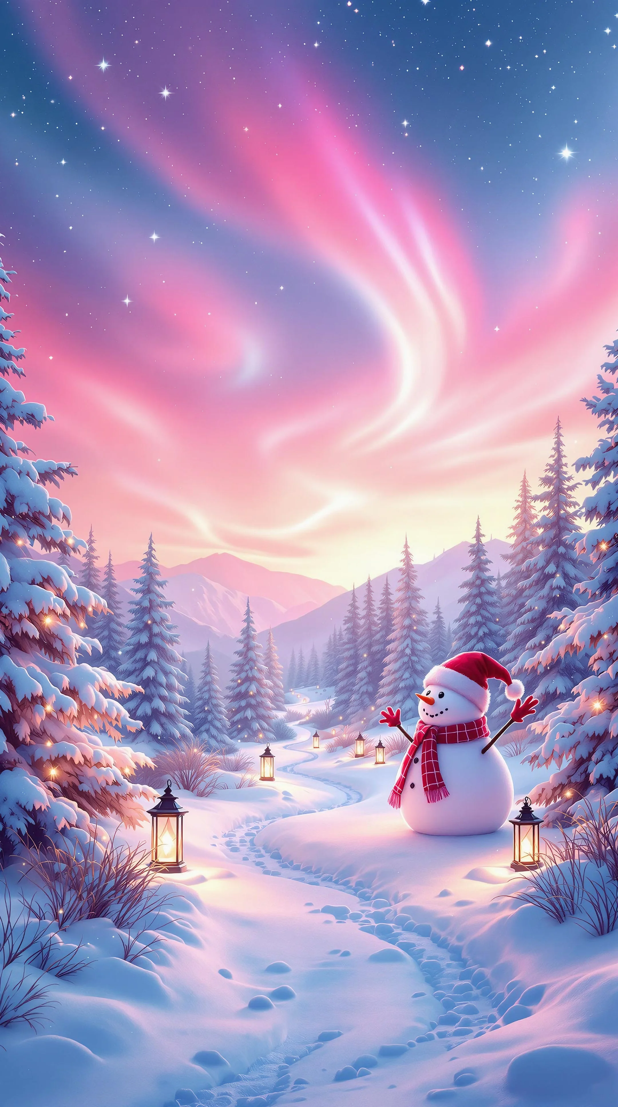 Pink Christmas Wallpaper picture 1 of 1