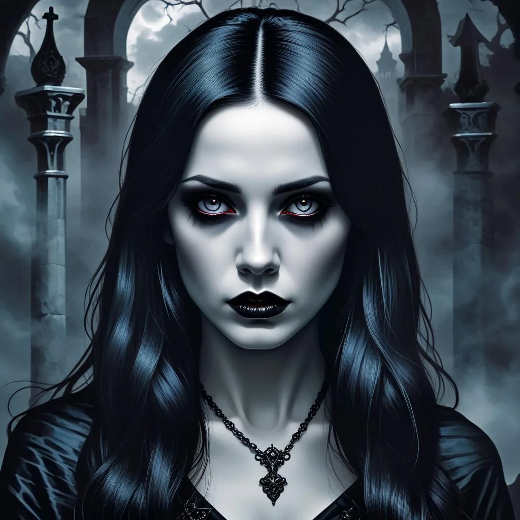 Gothic teenager. Ai pic. picture 1 of 1