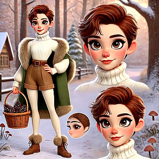 Cute avatars based on me lol (I’m a bit of a femboy) gimme ideas for more, I love winter stuff lol'