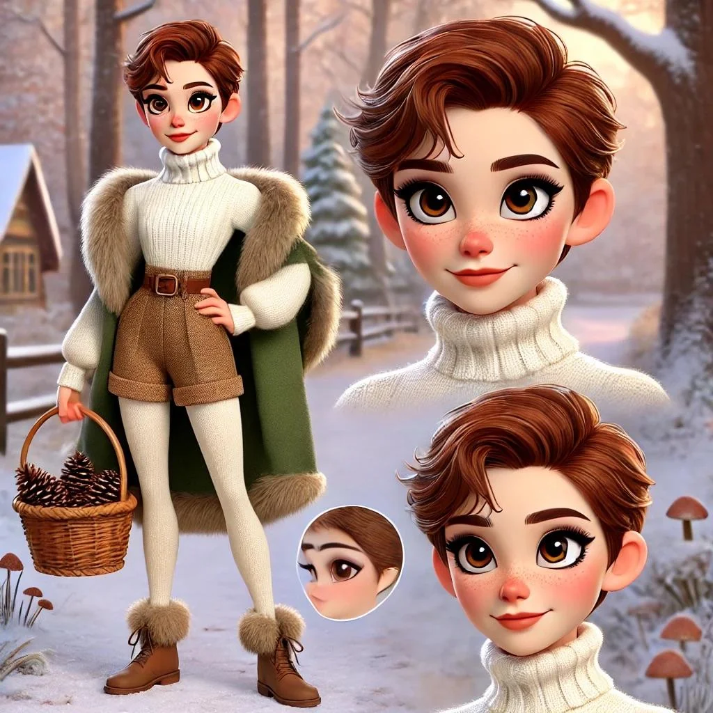 Cute avatars based on me lol (I’m a bit of a femboy) gimme ideas for more, I love winter stuff lol picture 1 of 4