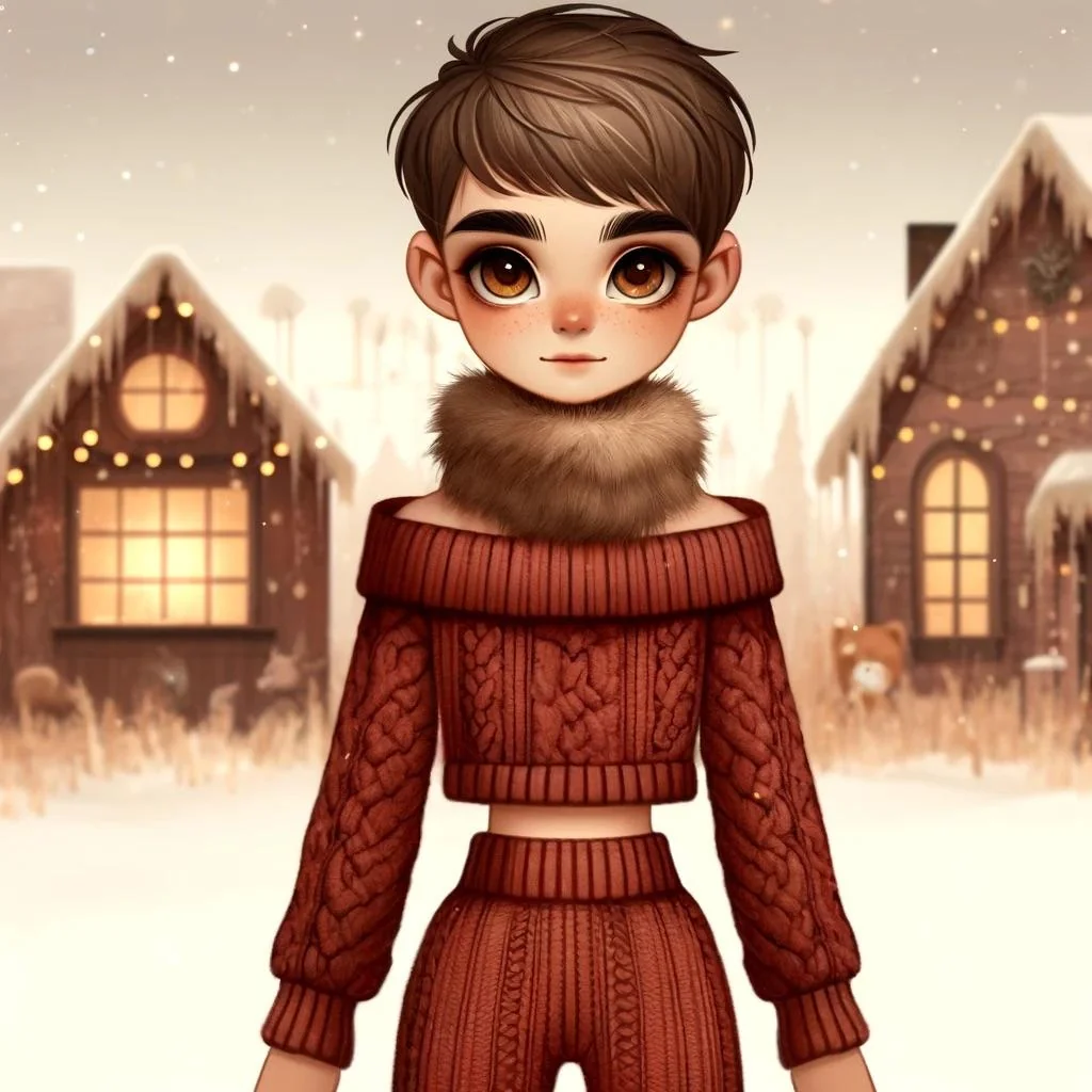 Cute avatars based on me lol (I’m a bit of a femboy) gimme ideas for more, I love winter stuff lol picture 2 of 4