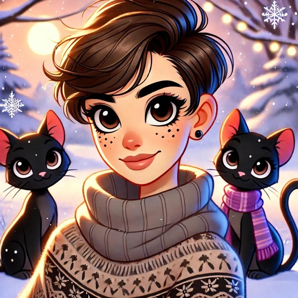 Cute avatars based on me lol (I’m a bit of a femboy) gimme ideas for more, I love winter stuff lol picture 4 of 4