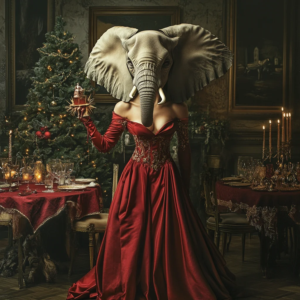 Elephant girls for Christmas night picture 5 of 6