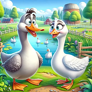 BARNYARD TALES - GORDON AND GLORIA GOOSE'