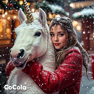 Christmas unicorn cocola app'