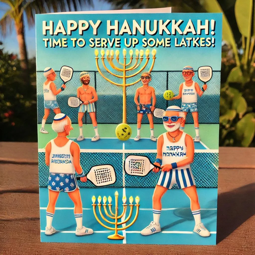 Happy Hannukah Served on the Pickleball Courts picture 1 of 1