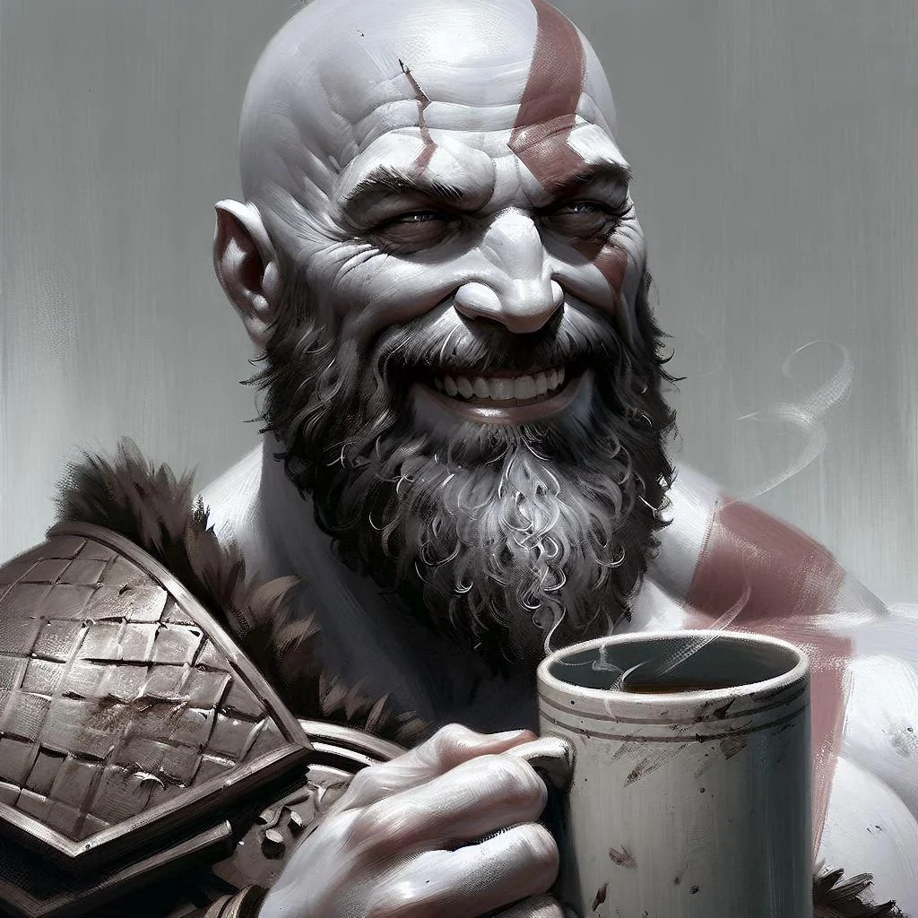 Kratos just needed a coffee this whole time (GoW) picture 1 of 1