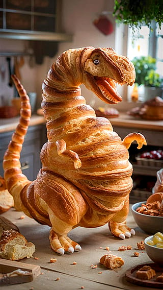 Proud Croissanosaurus'