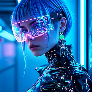 Cyberpunk character'