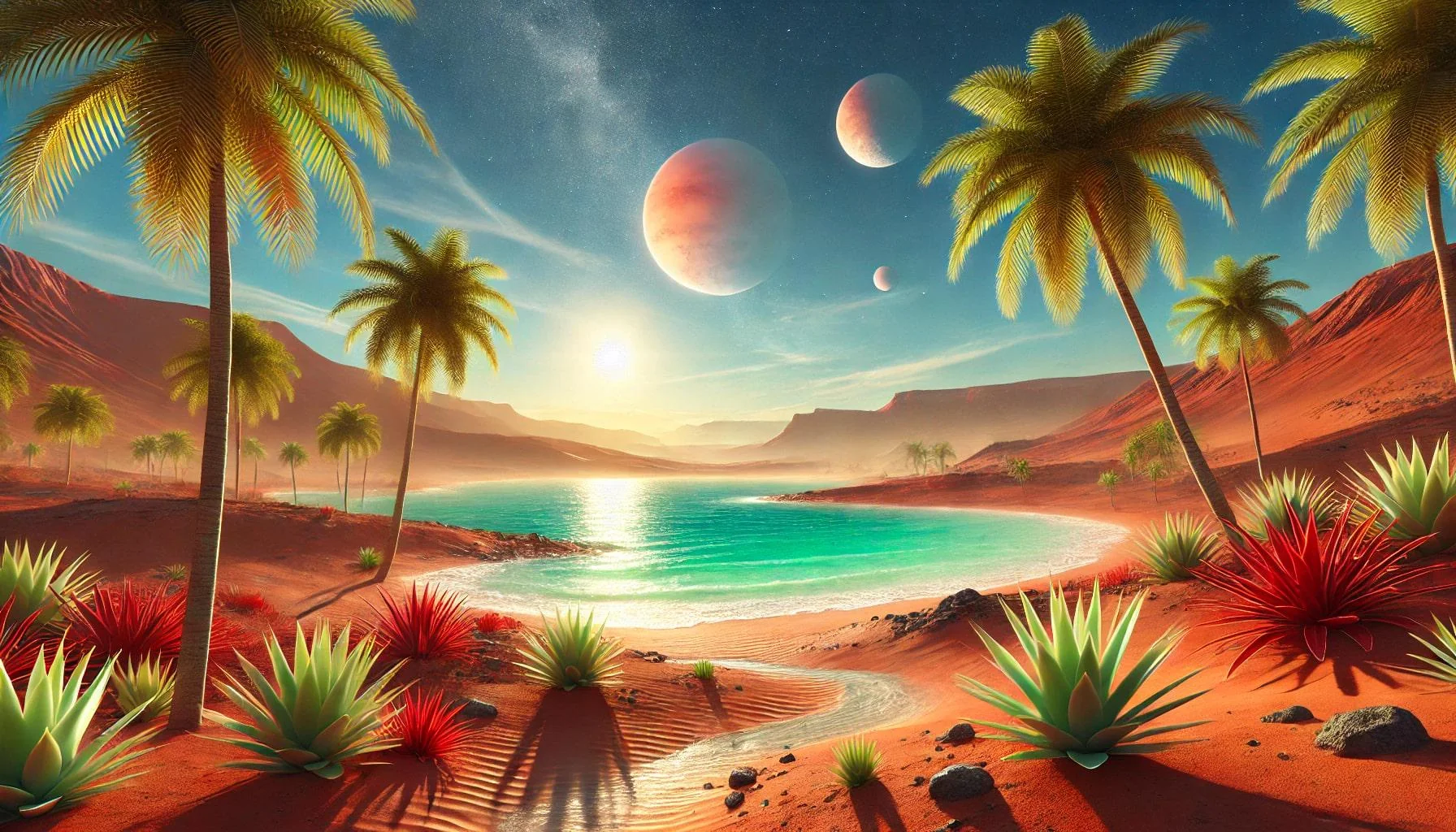 Tropical beach on mars picture 1 of 1