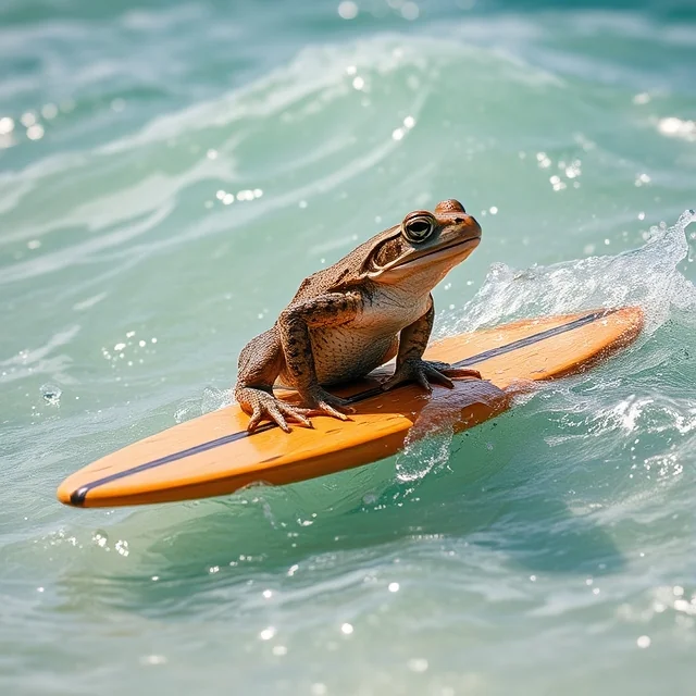 SURFING TOAD picture 1 of 7