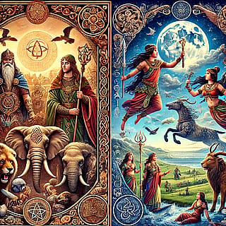 Crossover between Celtic and Hindu mythology'