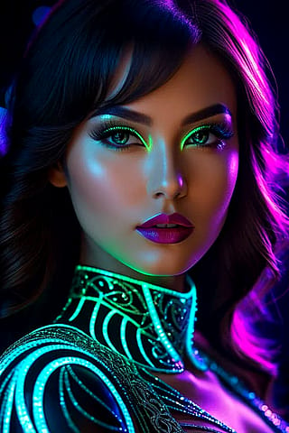 ·:*¨༺✨Neon Glow Girl✨༻¨*:·'