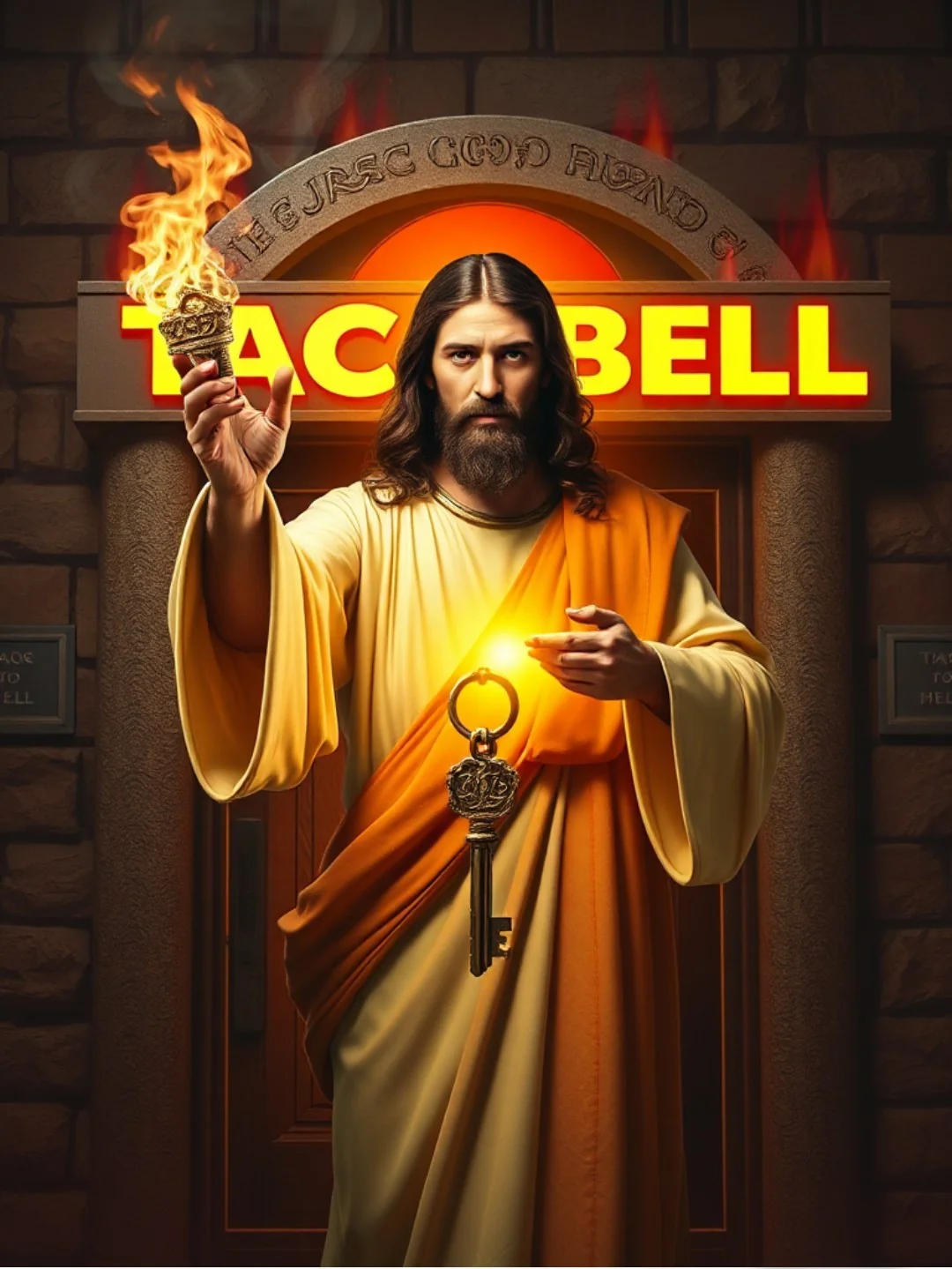 Yeshua Jesus Christ Holds the Keys To Taco Heaven & Taco Hell - Wonder App picture 3 of 9