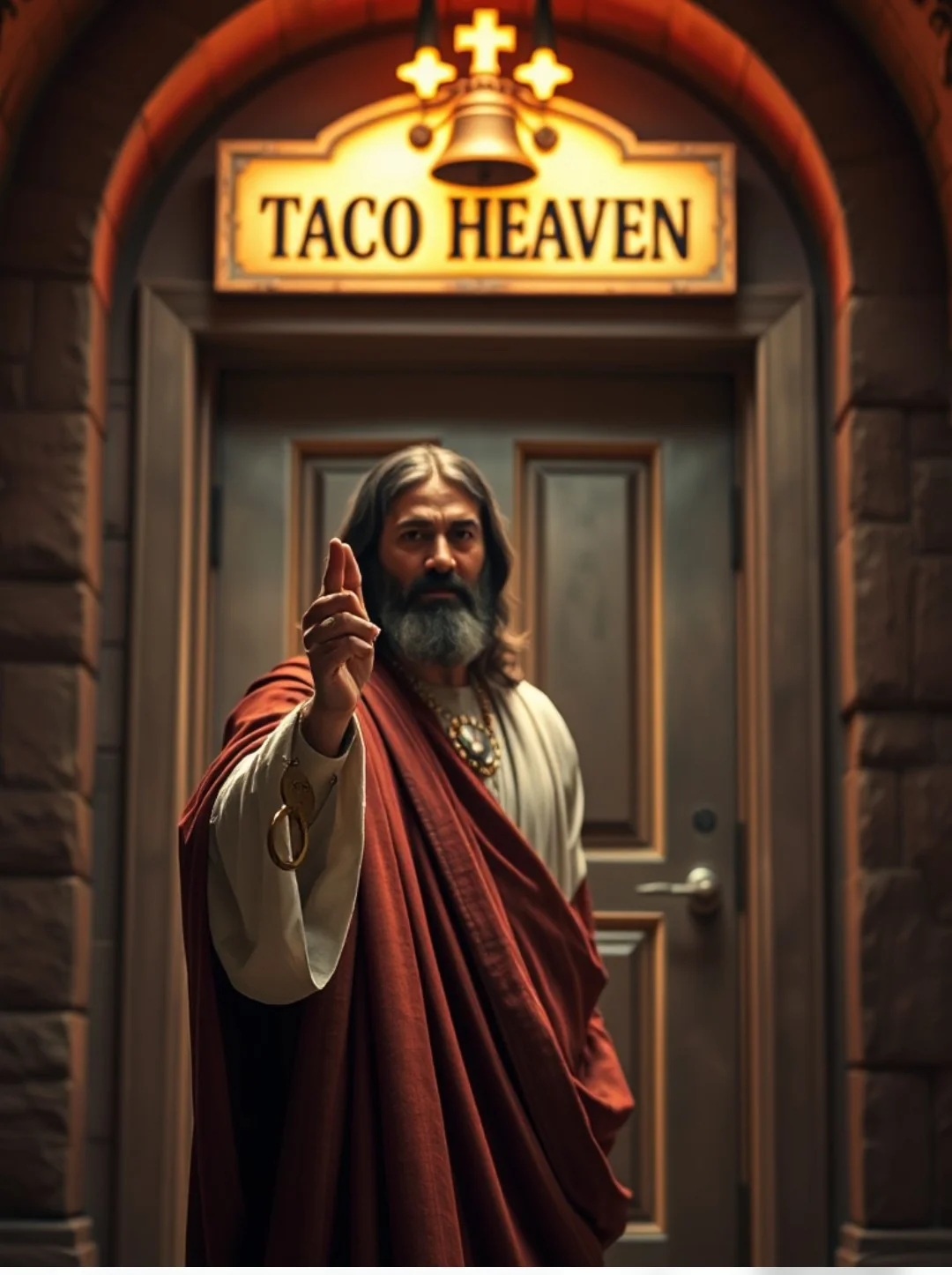 Yeshua Jesus Christ Holds the Keys To Taco Heaven & Taco Hell - Wonder App picture 6 of 9