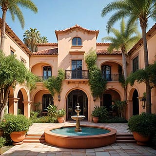 Spanish Revival Mansion'