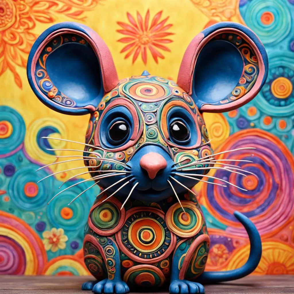 Psychedelic Clay Mouse picture 1 of 1