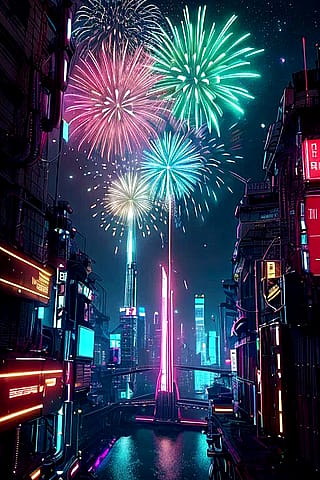 Happy New Year from Night City'