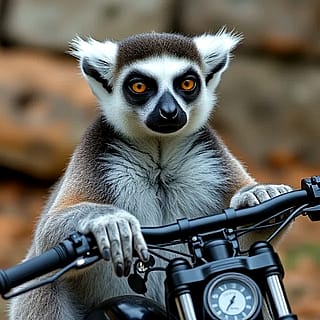 Lemur Biker'