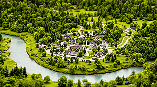 A miniature model of a village (HD)'