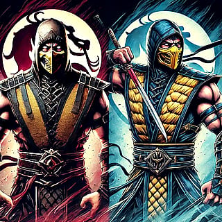 Mortal Kombat AI Artwork'