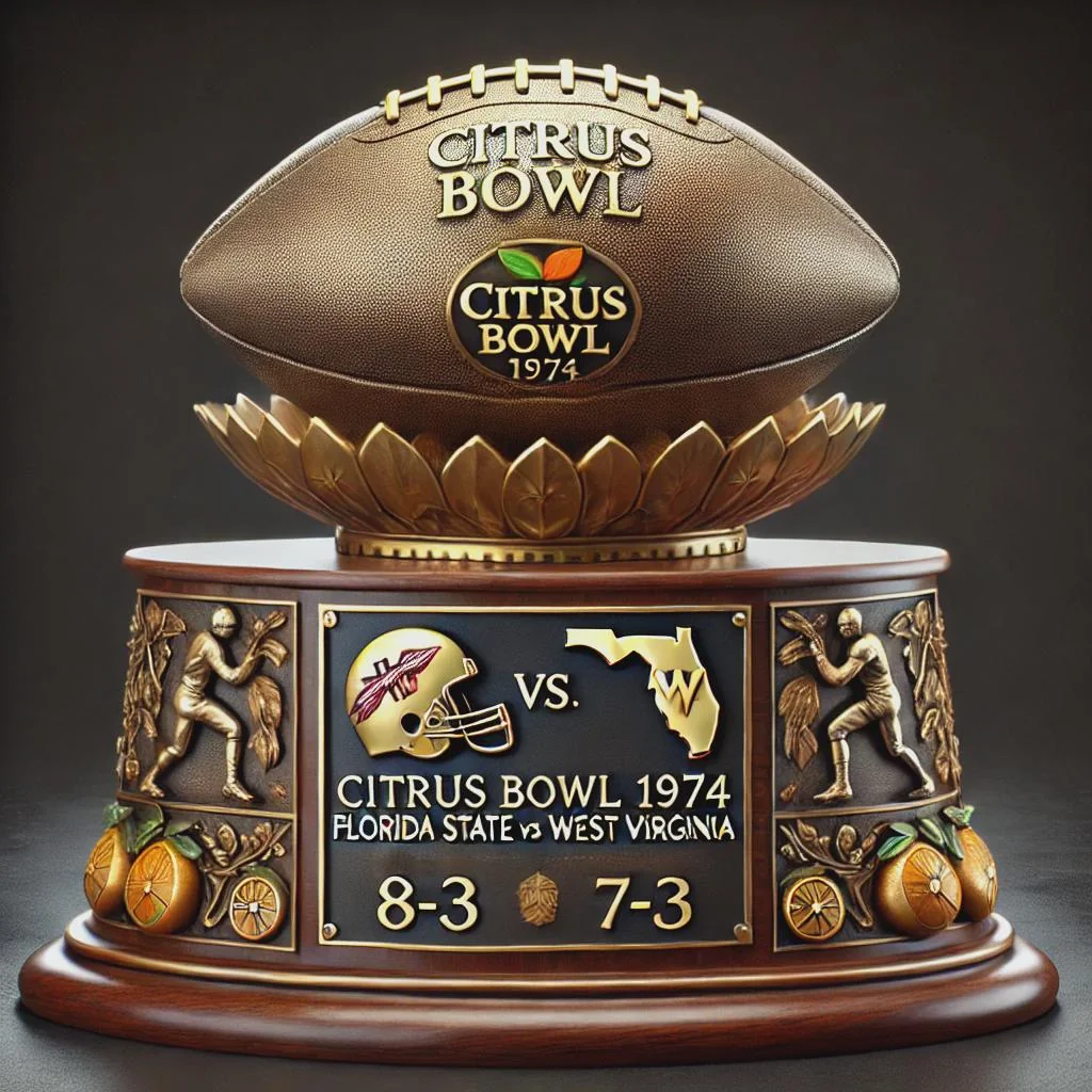 1974 citrus bowl trophy. Florida state vs West Virginia picture 1 of 1