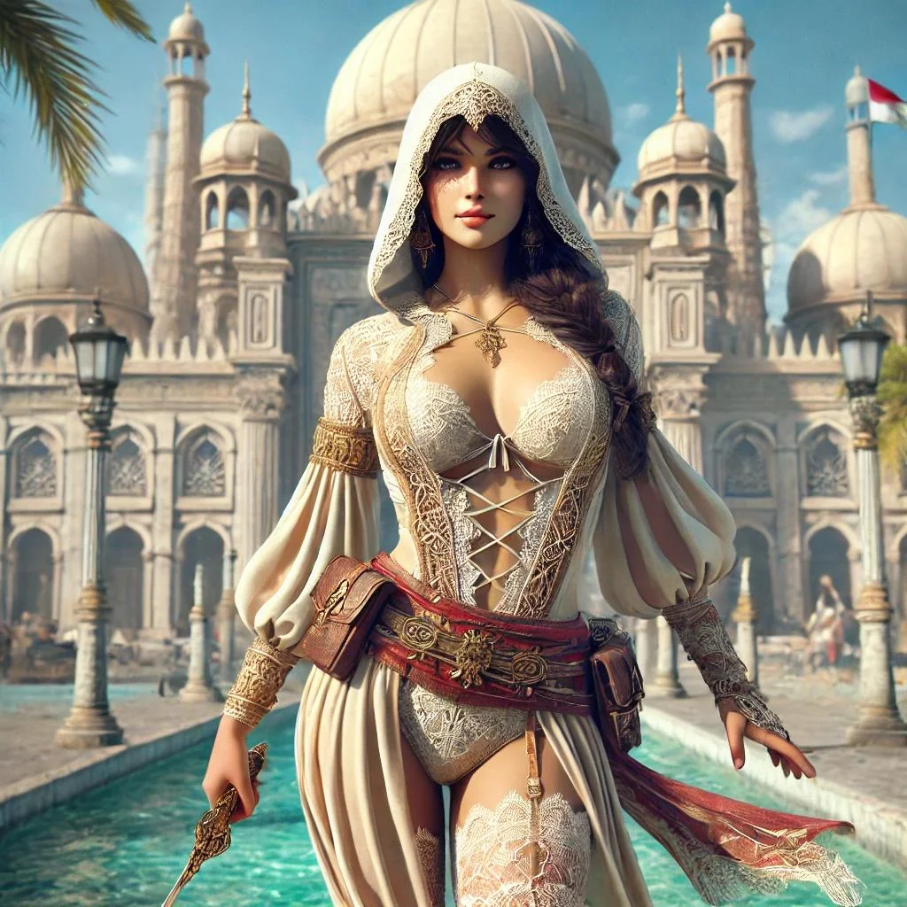 Female version of Altair from Assassin's Creed. Any thoughts or changes needed? Opinions needed thanks! picture 1 of 2