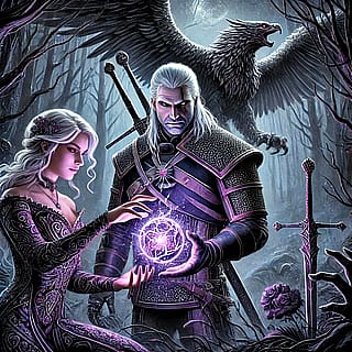 A scene from Witcher novels'