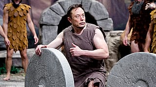 Elon Musk inventing the wheel (3500 BCE)'