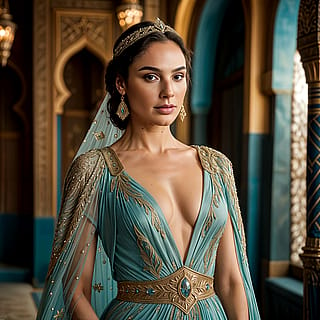 Gadot as Jasmine.'