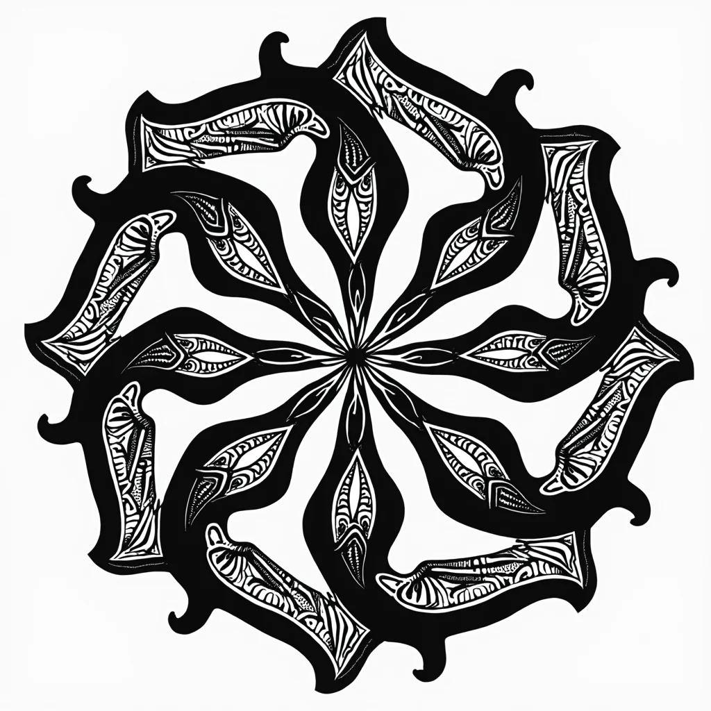 What do you think of these AI-generated tangles and patterns? picture 5 of 20