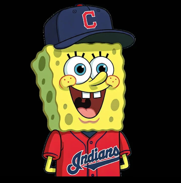 SpongeBob Cleveland Indians 2019 Alternate home uniform picture 1 of 5