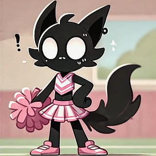 My OC in a Cheerleading outfit (Again, but better)'