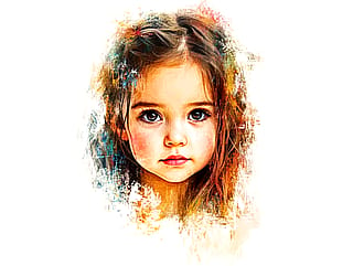 I used AI to create a portrait for my daughter as a gift, and she really liked it.'