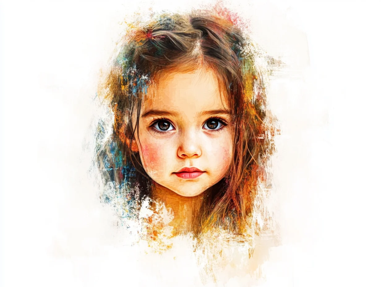 I used AI to create a portrait for my daughter as a gift, and she really liked it. picture 1 of 1