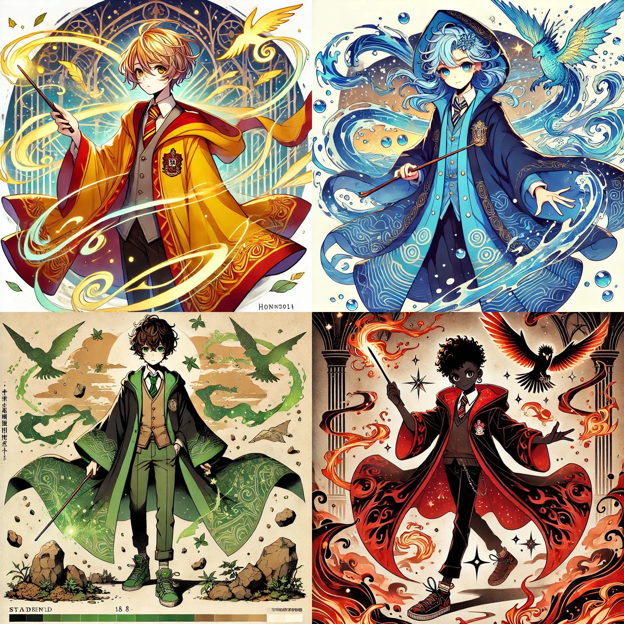 If Hogwarts Houses represented the 4 elements instead picture 1 of 1