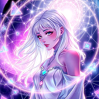 I am Lyss Sky, anime AI artist! - this one is called Tangent :)'