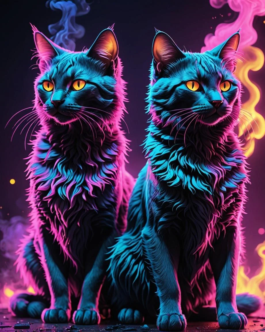 Cyberpunk cats picture 2 of 2